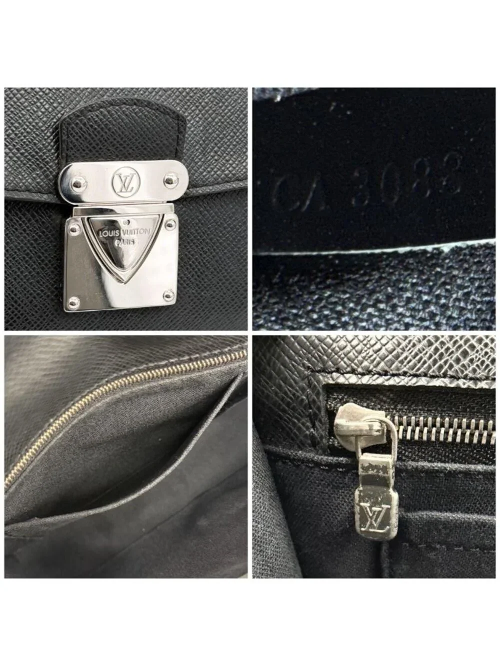 Louis Vuitton Belaia Taiga Clutch Leather